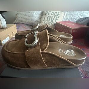 Vince Camuto Brown Suede Loafers